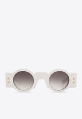 Balmain Olivier Round-Shaped Sunglasses