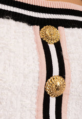 Balmain Button-Detail Sleeveless Top