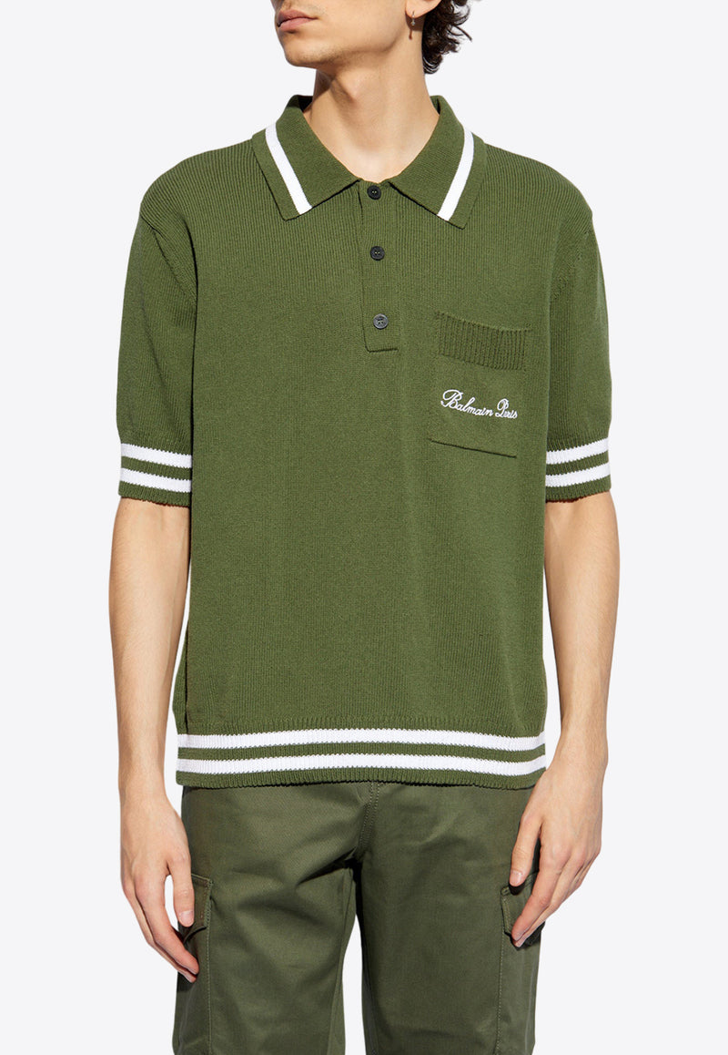 Balmain Logo Embroidered Polo T-shirt