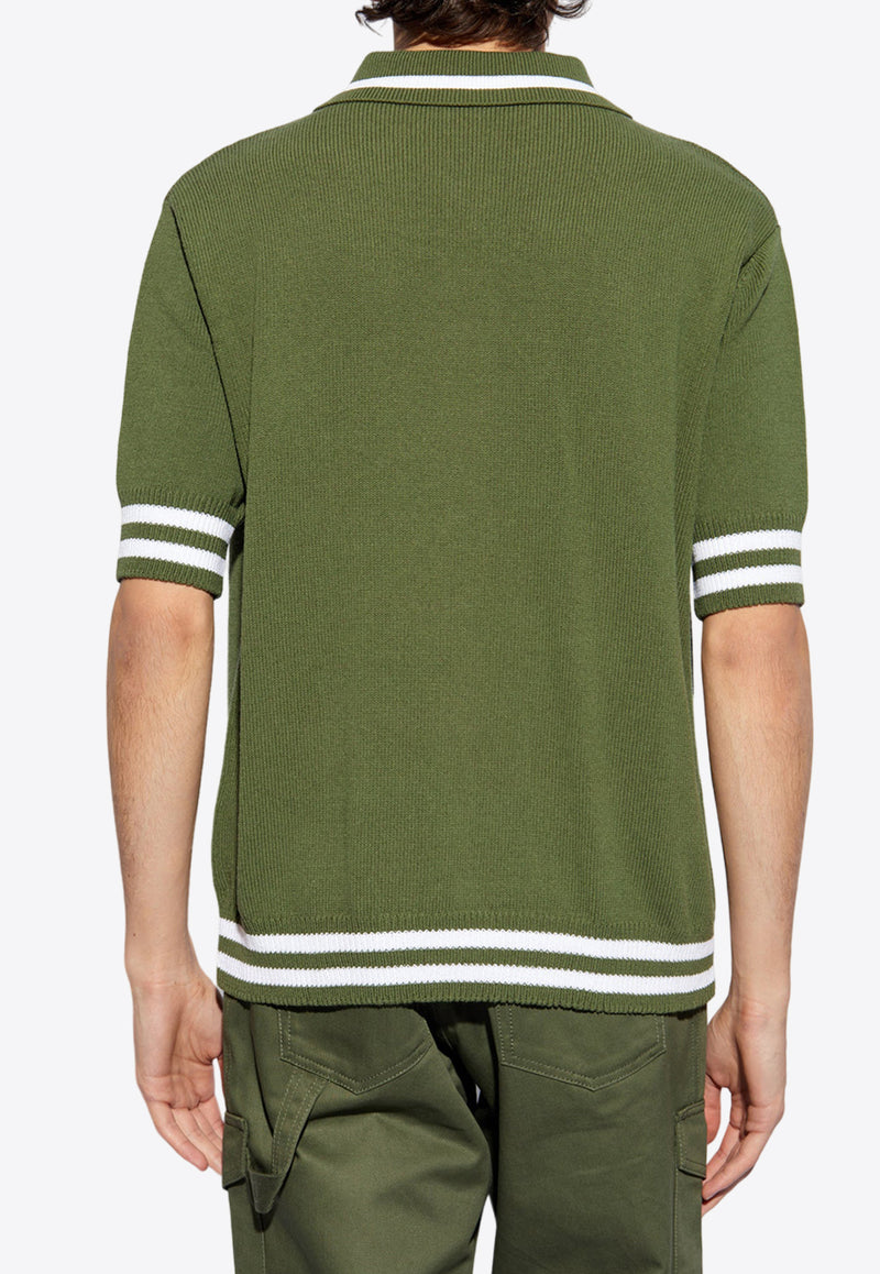 Balmain Logo Embroidered Polo T-shirt