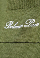 Balmain Logo Embroidered Polo T-shirt