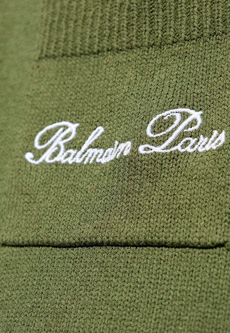 Balmain Logo Embroidered Polo T-shirt