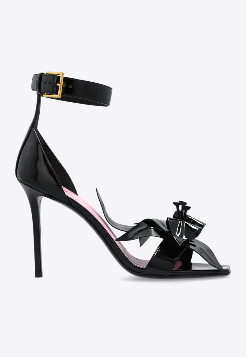 Balmain Ruby 95 Patent-Leather Sandals