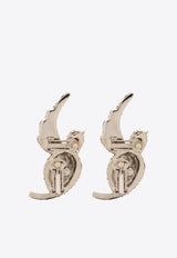 Balmain Swallow Rhinestone-Embellished Earrings