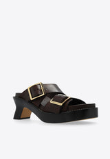 Loewe Ease 70 Leather Sandals Brown L814465X83 0-HORSE