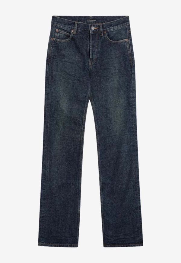 Saint Laurent Nico Straight-Leg Jeans Blue 782393Y10VG/R_YSL-4430
