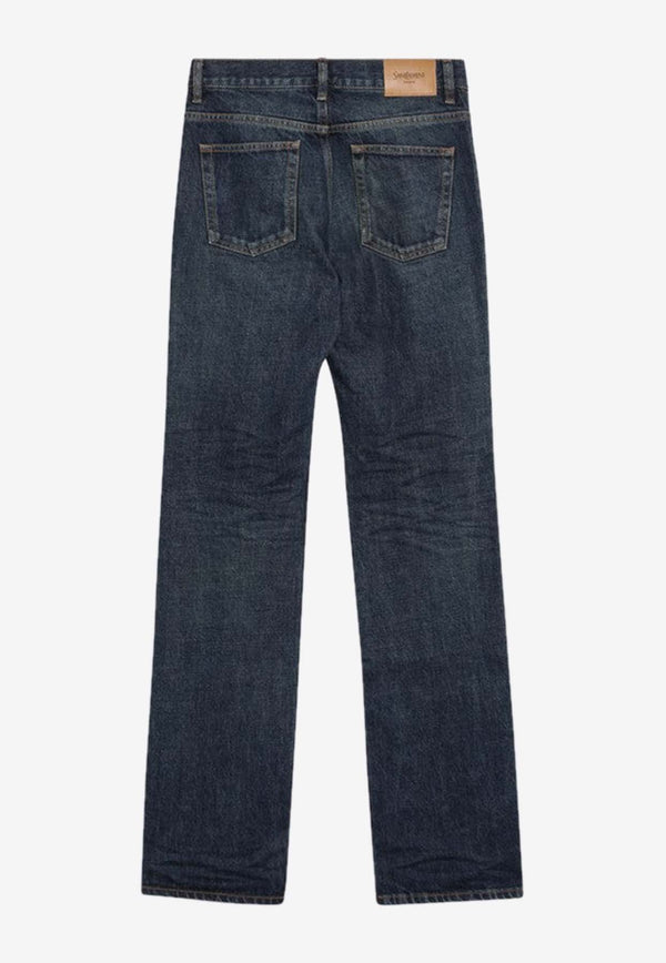 Saint Laurent Nico Straight-Leg Jeans Blue 782393Y10VG/R_YSL-4430