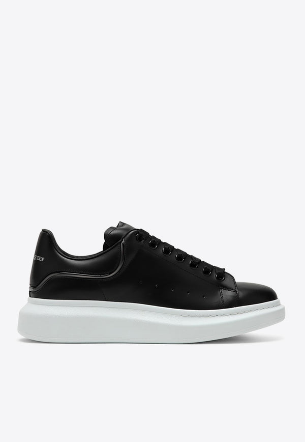 Alexander McQueen Oversized Leather Sneakers Black 782467WIE9R/O_ALEXQ-1073