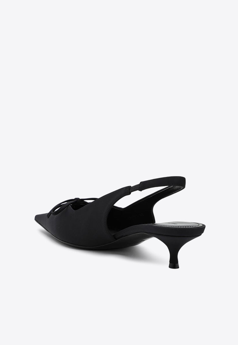 Balenciaga Knife Bow 40 Slingback Pumps Black 782551W2ES0/P_BALEN-1000