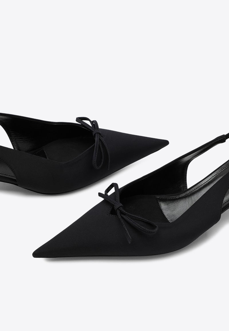 Balenciaga Knife Bow 40 Slingback Pumps Black 782551W2ES0/P_BALEN-1000