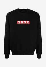 Dsquared2 Cool Fit Crewneck Sweatshirt Black S74GU0760S25551_900