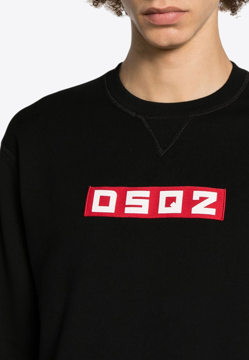 Dsquared2 Cool Fit Crewneck Sweatshirt Black S74GU0760S25551_900