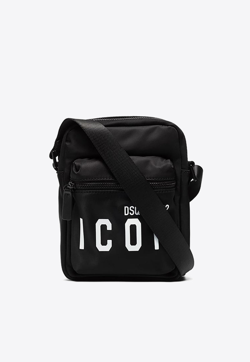 Dsquared2 Be Icon Logo Messenger Bag Black CBM002311703199_M436