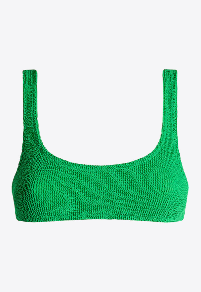 MC2 Saint Barth Naima Crinkle Bikini Top Green NAIM002_01212F