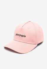 Palm Angels Logo Embroidered Baseball Cap Pink PWLB031S24FAB002_3010