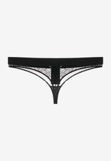 Palm Angels Logo Waistband Lace Thong Black PWUF008F23FAB001_1010