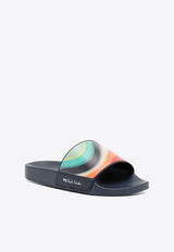 Paul Smith Striped Rubber Slides Multicolor W1SNYR04KRUB_90