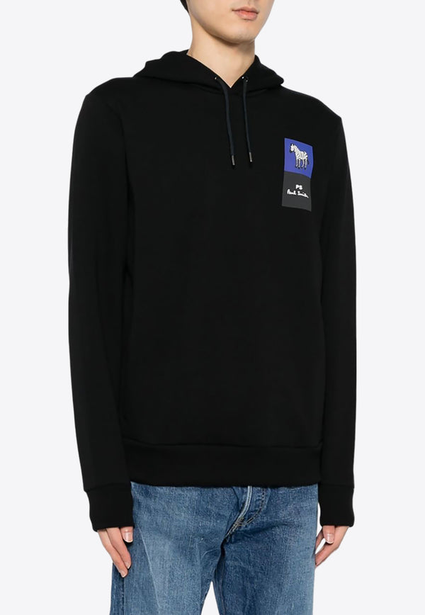 Paul Smith Logo Print Drawstring Hoodie Black M2R694RMP4542_79