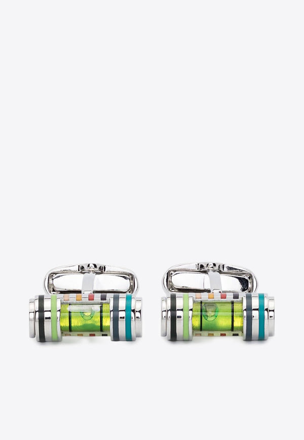 Paul Smith Artist Stripe Cufflinks Silver M1ACUFFMSPIRI_96