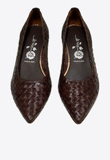 La Rose Carol 50 Woven Pumps Brown 10776000_79