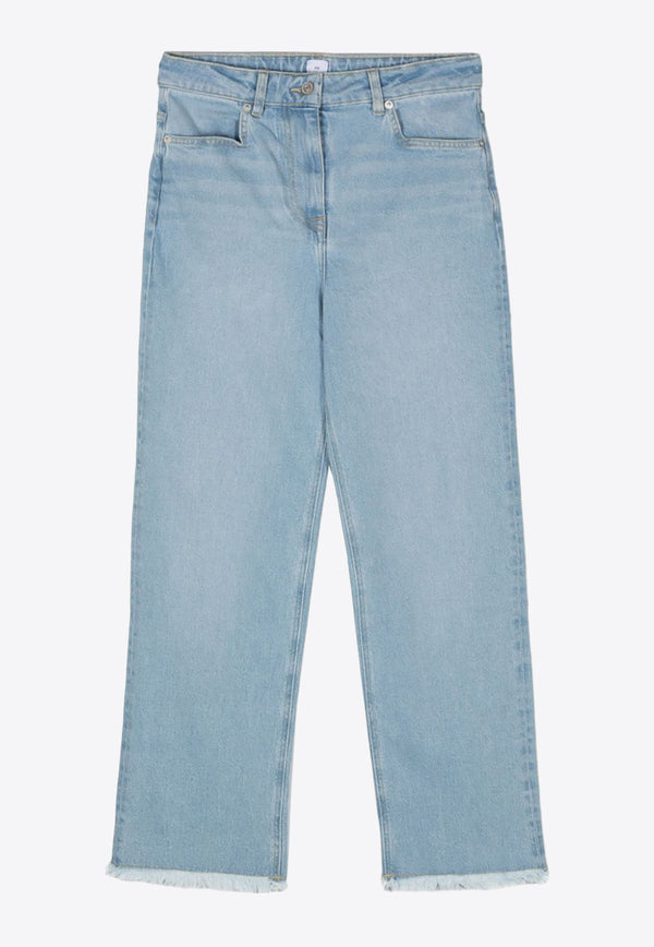 Paul Smith Logo Patch Straight-Leg Jeans Sky Blue W2R312TM21404_LT