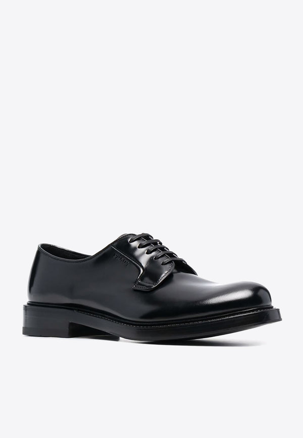 Prada Classic Leather Derby Shoes Black 2EA151FX000055_F0002