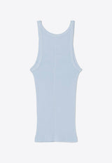 Re/done Ribbed Tank Top Light Blue R2402WRIBTNKD_BABY BLUE