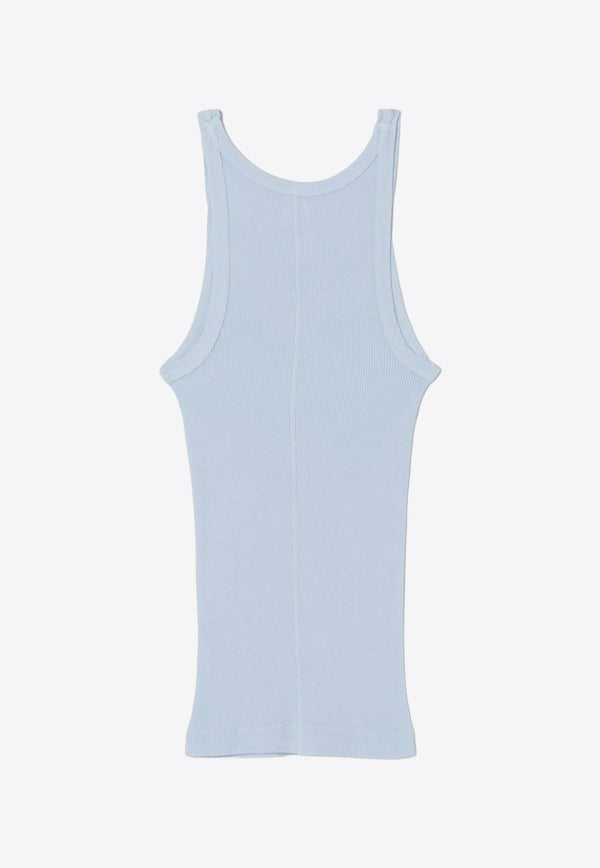 Re/done Ribbed Tank Top Light Blue R2402WRIBTNKD_BABY BLUE