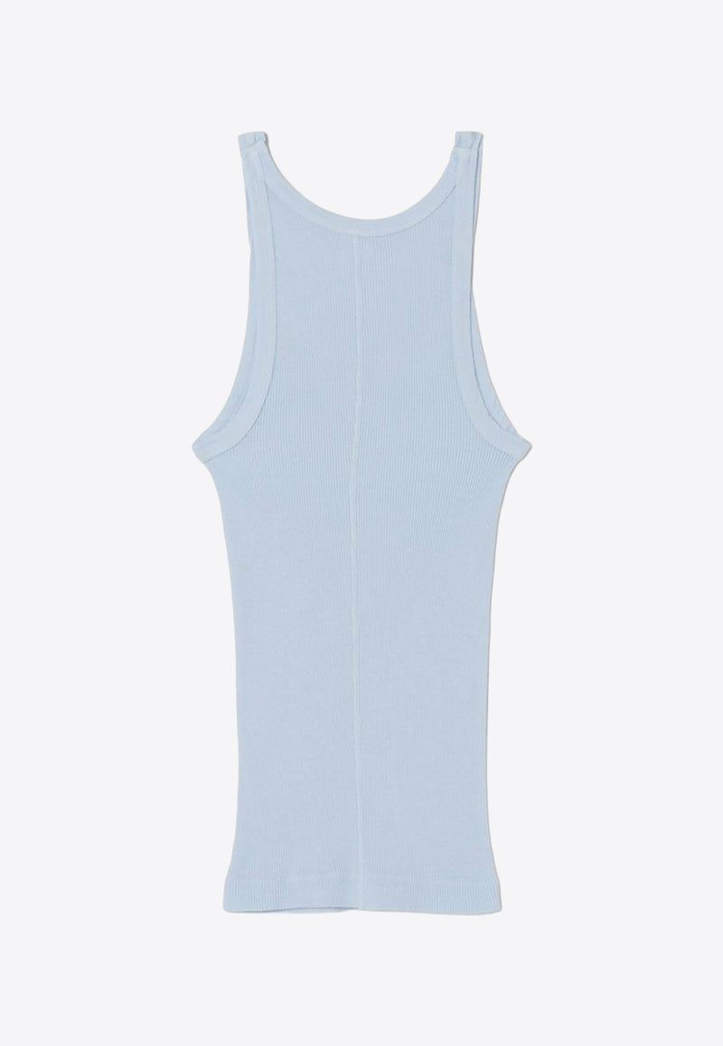 Re/done Ribbed Tank Top Light Blue R2402WRIBTNKD_BABY BLUE