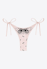 Palm Angels Paisley Print Bikini Bottom Pink PWFG007S24FAB002_3030