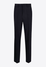 P.A.R.O.S.H Tailored Wool Pants Navy D232284LILLE_012