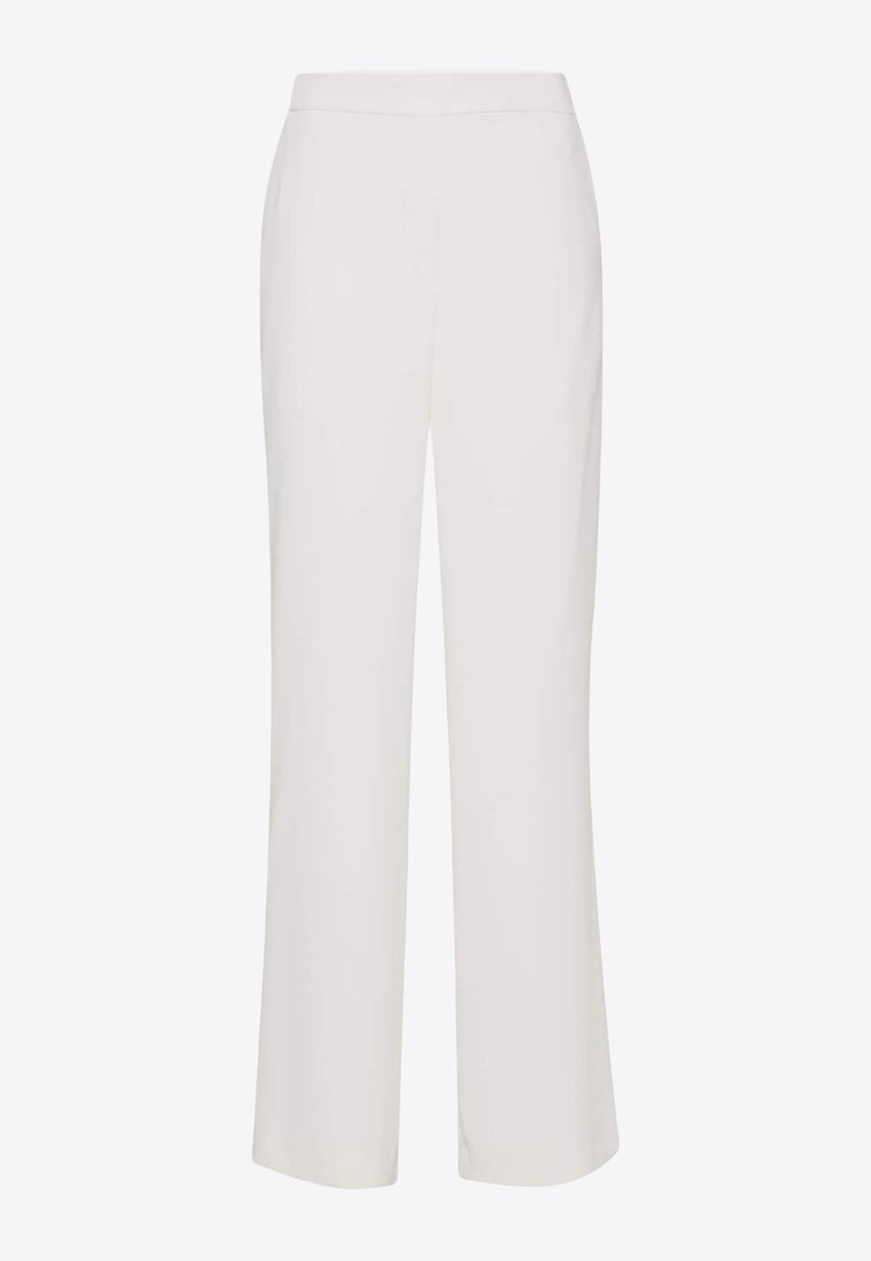 P.A.R.O.S.H Classic Crepe Straight Pants White D231087PANTY24_002