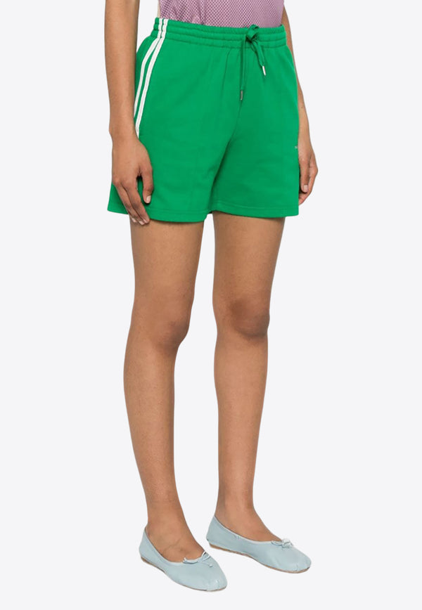 P.A.R.O.S.H Striped Jersey Shorts Green D210567CASH24_005