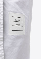 Thom Browne Name Tag Patch Shirt Dress White FDS001EF0313_100