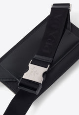 Prada Triangle Logo Shoulder Bag Black 2VH156VOMT789_F0002