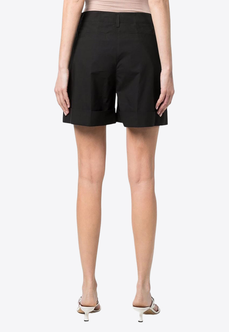 P.A.R.O.S.H Tailored Pleated Shorts Black D210114CANYOX24_013