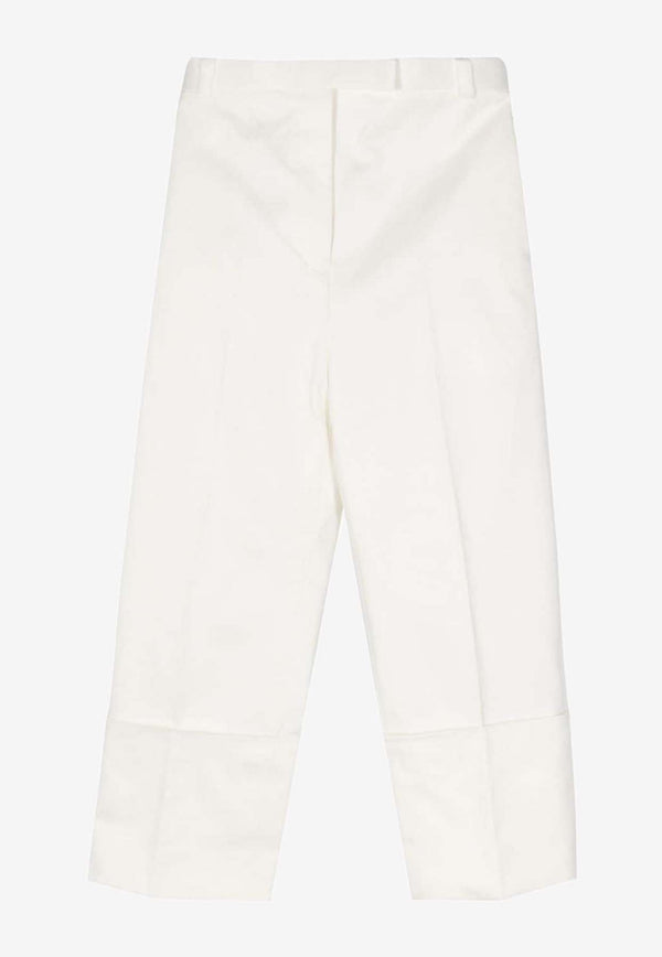 Thom Browne Straight-Leg Chino Pants White FTR014A03788_100