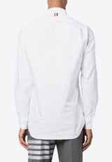 Thom Browne Name Tag Patch Oxford Shirt White MWL010EF0313_100