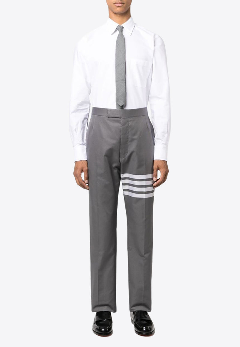 Thom Browne Name Tag Patch Oxford Shirt White MWL010EF0313_100