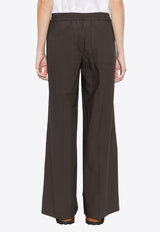 P.A.R.O.S.H Elasticated Straight Pants Brown D232297CANYOX24_086