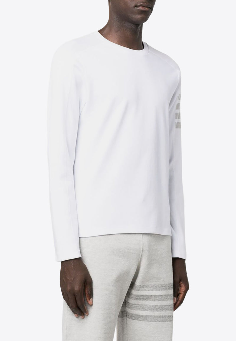 Thom Browne 4-bar Stripes Long-Sleeved T-shirt White MJS245A07323_100