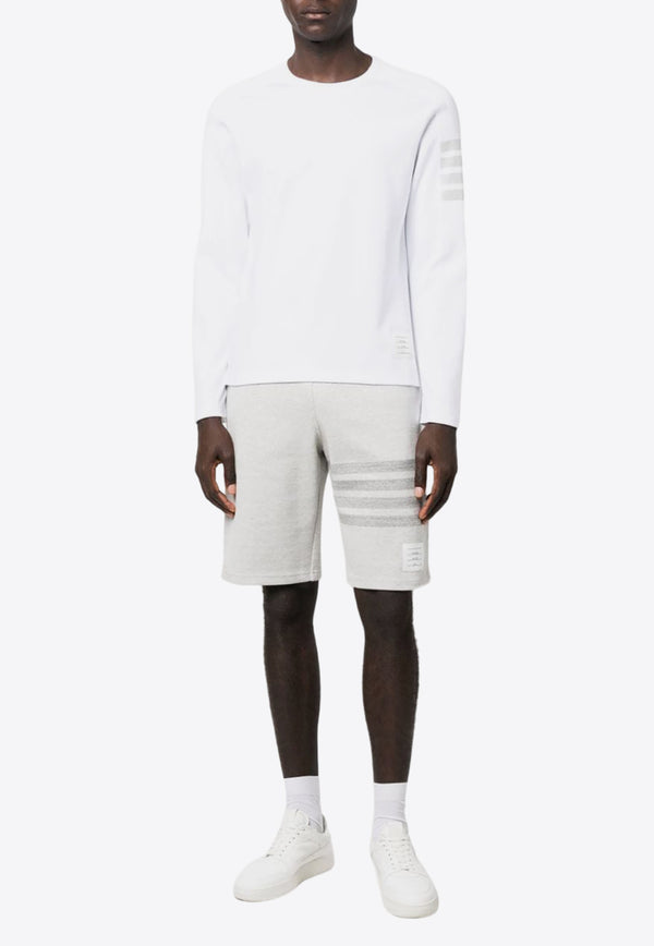 Thom Browne 4-bar Stripes Long-Sleeved T-shirt White MJS245A07323_100