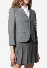 Thom Browne 4-bar Stripes Single-Breasted Wool Blazer Gray FBC010V06146_035