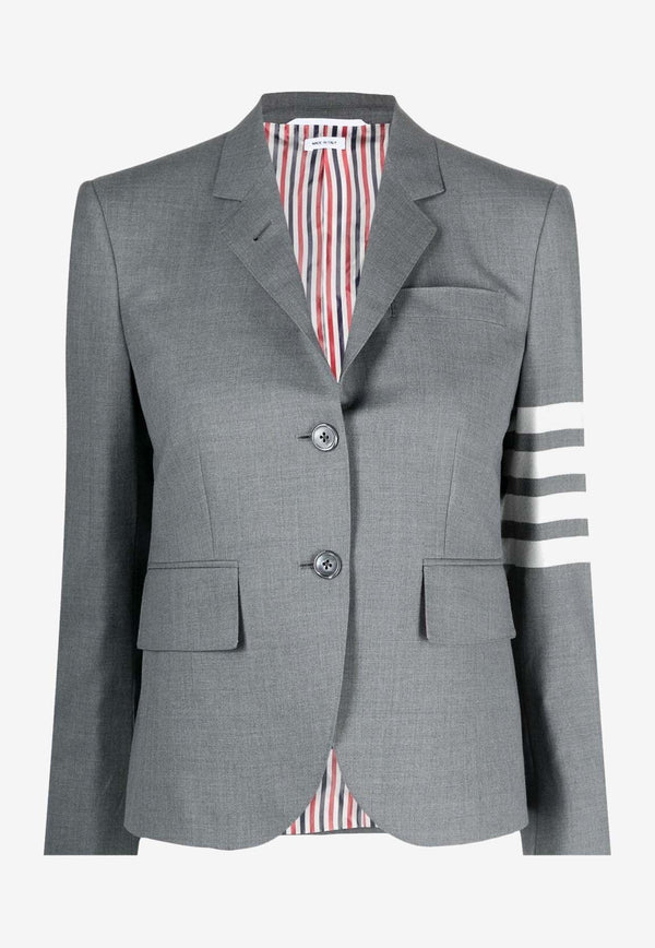 Thom Browne 4-bar Stripes Single-Breasted Wool Blazer Gray FBC010V06146_035