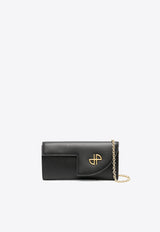 Patou JP Calf Leather Clutch Black BA0115000_999B