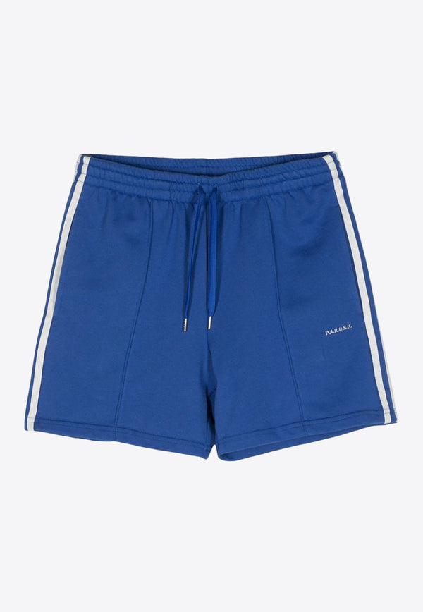 P.A.R.O.S.H Side Striped Logo Shorts Blue D210567CASH24_083