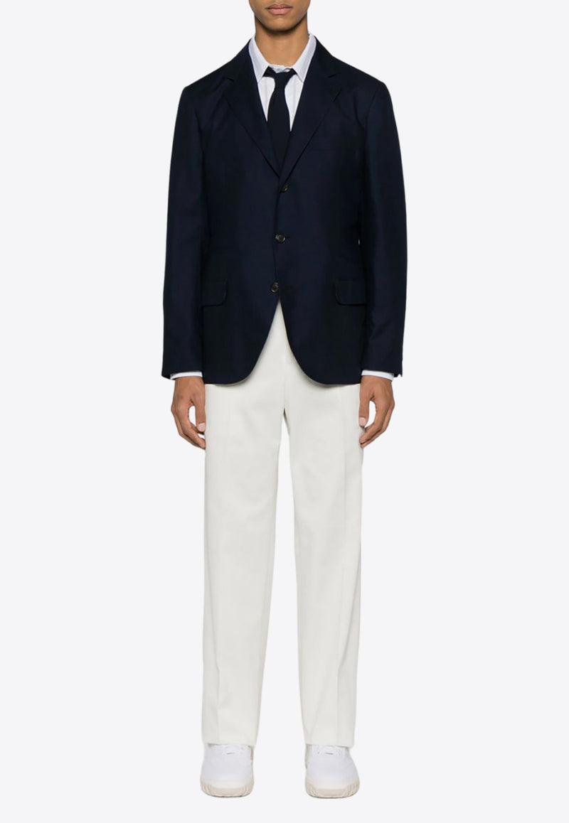 Thom Browne Straight-Leg Twill Pants White MTC222U03788_100