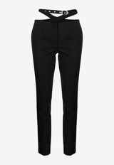 The Attico Waist-Strap Wool Pants Black 241WCP167W046_100