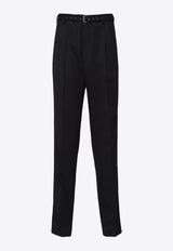 Prada Wool Tailored Pants Black UP0244SOOO1358_F0002