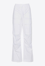 P.A.R.O.S.H Straight-Leg Cargo Pants White D232277CANYOX24_001